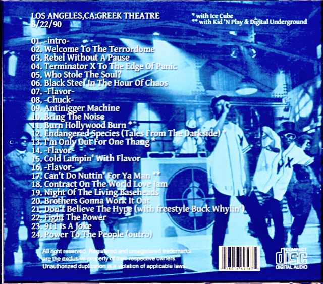 Public Enemy/CA,USA 1990 Complete