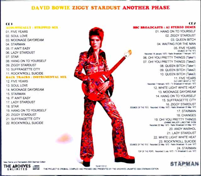 David Bowie/Ziggy Stardust Remaster AI Stereo Demix Special Edition