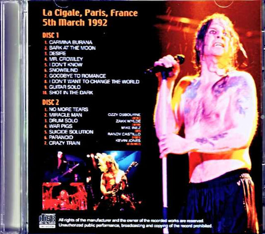 Ozzy Osbourne/France 03.05.1992 Complete