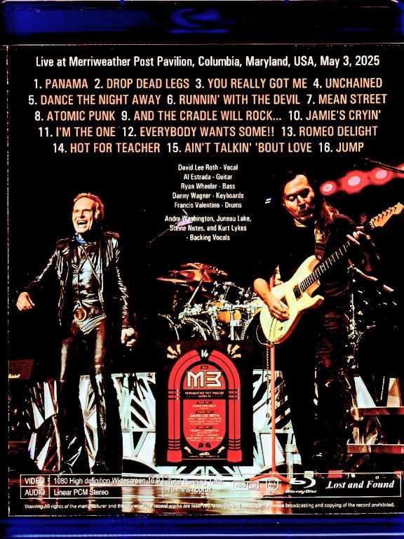 David Lee Roth David Lee Roth/MD,USA 2025 Blu-Ray Version