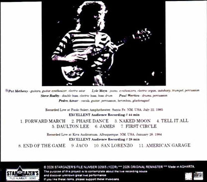 Pat Metheny Group Lyle Mays Pat Metheny Lyle Mays/NM,USA 01.22.1985 & more