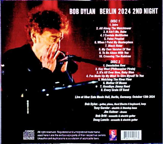 Bob Dylan/Germany 10.12.2024 Complete