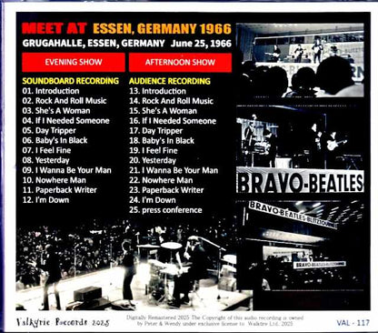 Beatles / Essen, Germany 1966 2 Shows Complete