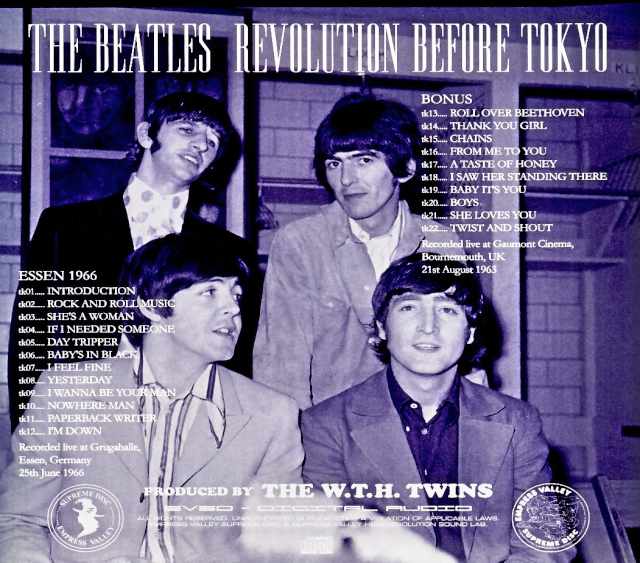 Beatles / Tokyo Eve: The Beatles Revolution Complete Edition Germany 1966 Complete Soundboard Edition & more