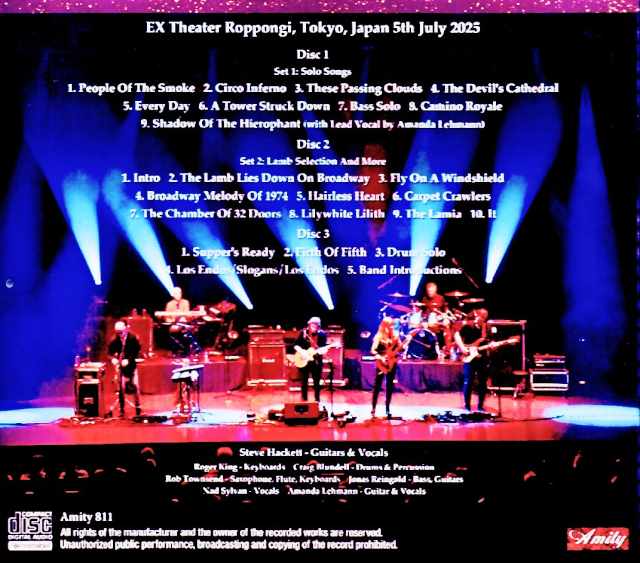 Steve Hackett Steve Hackett/Tokyo,Japan 07.05.2025 Complete
