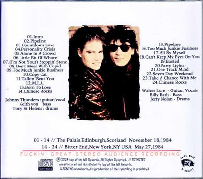 Johnny Thunders/Scotland,UK 1984 & more