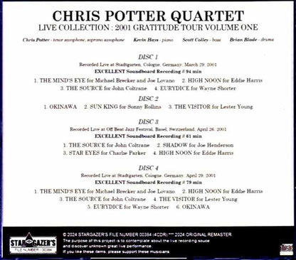 Chris Potter Quartet Chris Potter/Live Collection 2001 Vol.1