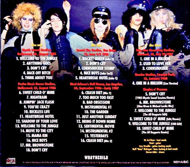Guns N' Roses Appetite for Destruction Missing Studio Sessions Recordings