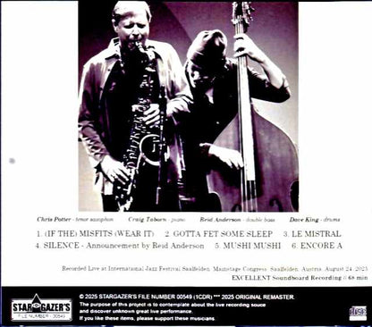 Chris Potter Craig Taborn Bad Plus Band Chris Potter Craig Taborn/Austria 2025 Soundboard Edition