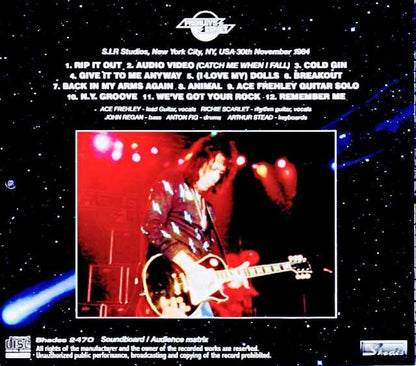 Frehley's Comet Ace Frehley/NY,USA 11.30.1984 SBD & AUD Matrix Edition