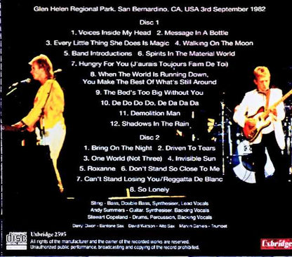 Police / CA,USA 09.03.1982 Complete