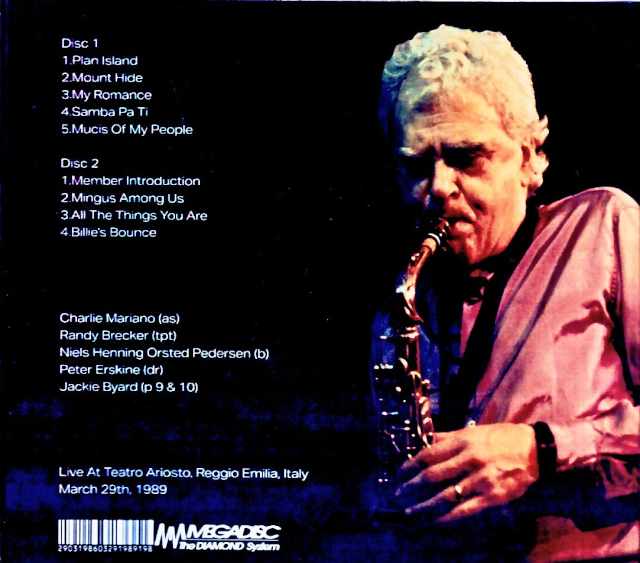 Charlie Mariano Randy Brecker Charlie Mariano Randy Brecker/Italy 1989 Broadcast Edition