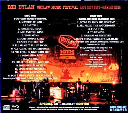 Bob Dylan/WI,USA 09.19.2025 Complete & more