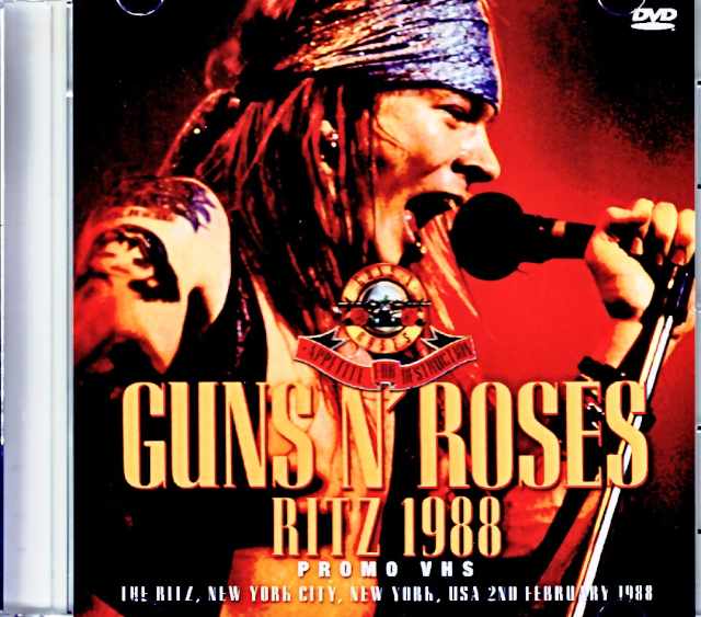 Guns N' Roses Guns N' Roses/NY,USA 1988 Complete Promo VHS Edition Jewel Version