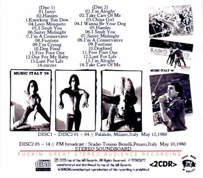 Iggy Pop/Italy 05.12.1980 Complete FM Broadcast Edition