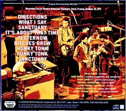 Miles Davis Keith Jarrett Miles Davis Keith Jarrett/Live Ndugu Ivre France 10.23.1971 Remastered