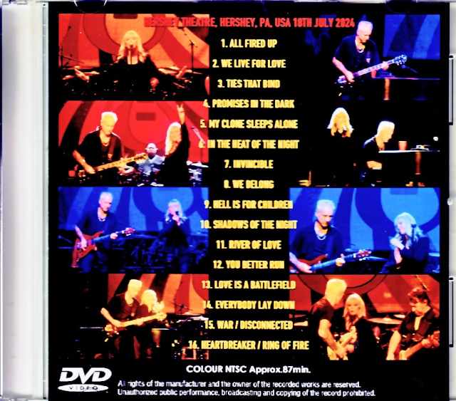 Pat Benatar Neil Giraldo Pat Benatar/PA,USA 2024 Complete Jewel Version