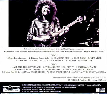 Pat Metheny Unity Band Pat Metheny/Italy 07.12.2012 Complete Remastered