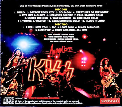 Kiss/CA,USA 1985 Complete Soundboard Edition