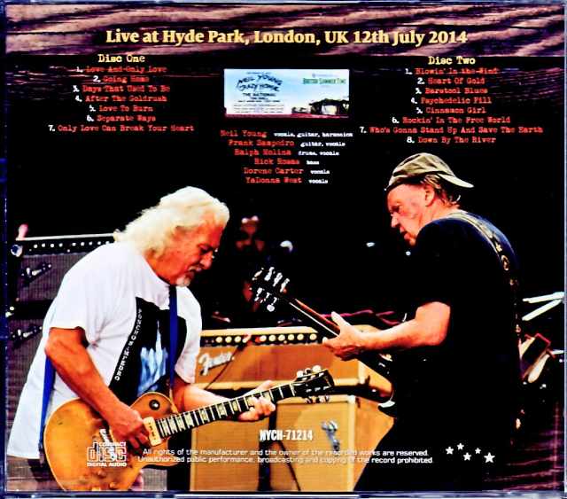 Neil Young Crazy Horse Neil Young/London,UK 2014 Complete