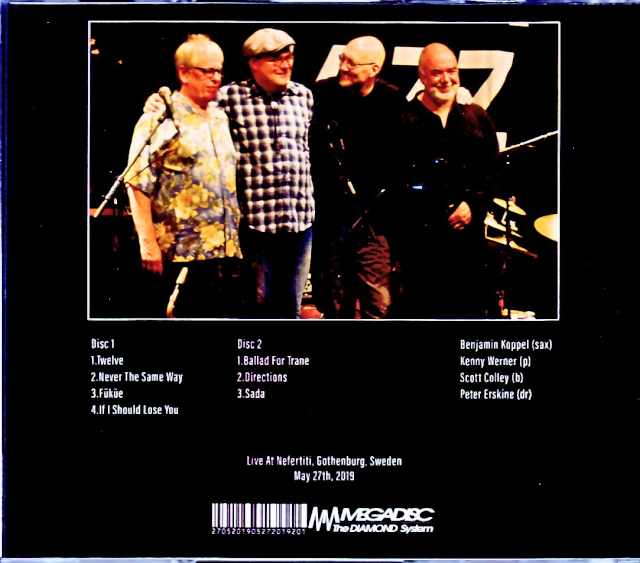 Art of the Quartet Benjamin Koppel,Kenny Werner,Scott Colley,Peter Erskin/Sweden 2019