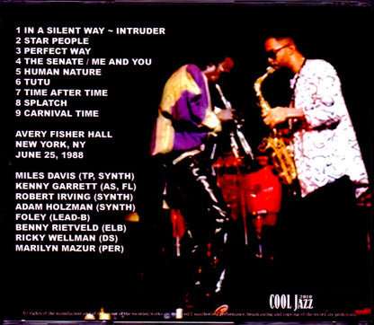 Miles Davis, Kenny Garrett Miles Davis/NY, USA 1988