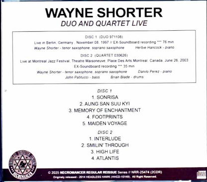 Wayne Shorter Duo and Quartet Herbie Hancock, Danilo Perez, John Patitucci Wayne Shorter/Germany 1997 Soundboard Edition & more