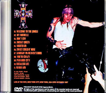 Guns N' Roses Guns N' Roses/NY,USA 10.23.1987 Jewel Version