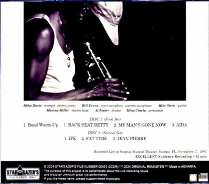 Miles Davis Bill Evans, Mike Stern, Marcus Miller Miles Davis Mike Stern/FL, USA 1981 Remastered