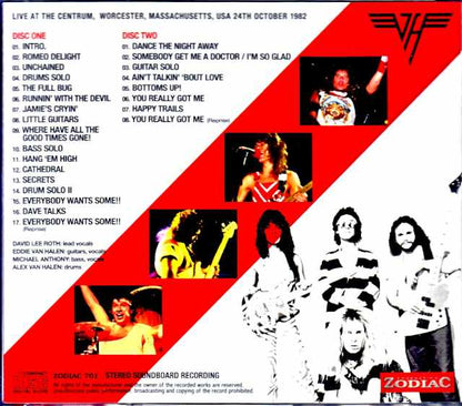 Van Halen/MA,USA 10.24.1982 Soundboard Edition