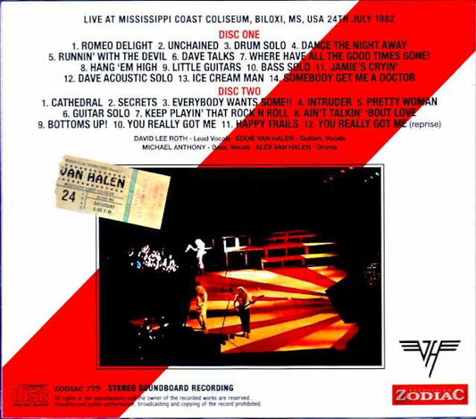 Van Halen/MS,USA 07.24.1982 Soundboard Edition