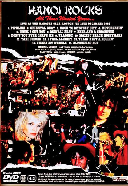 Hanoi Rocks / London, UK 1983 Original Japanese Lase Disc Edition