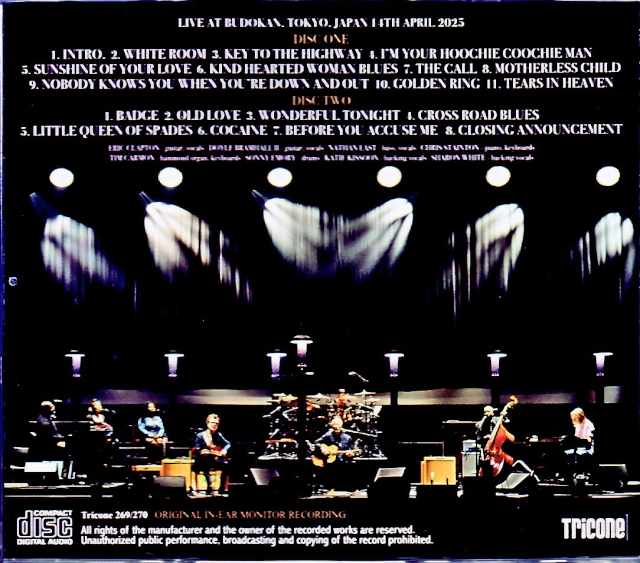 Eric Clapton Tokyo,Japan 4.14.2025 Complete IEM Matrix Edition