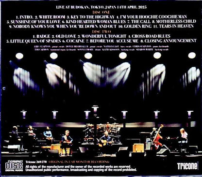 Eric Clapton Tokyo,Japan 4.14.2025 Complete IEM Matrix Edition
