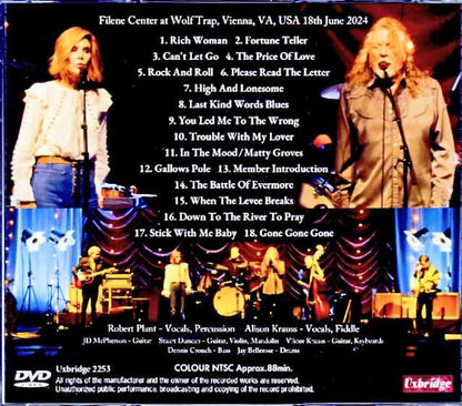 Robert Plant Alison Krauss Robert Plant Alison Krauss/VA,USA 2024 Complete
