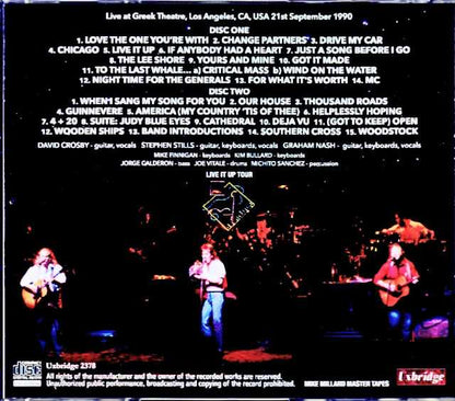 Crosby, Stills and Nash/CA, USA 1990 Complete Mike Millard Master Tapes