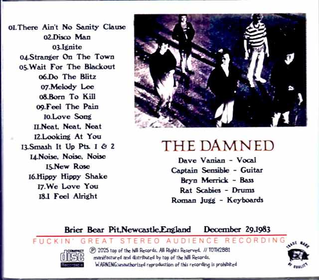 Damned/England,UK 1983