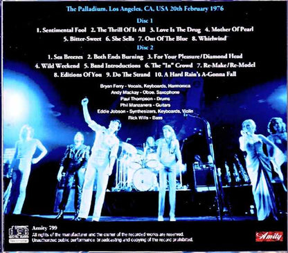 Roxy Music/CA,USA 1976 Complete