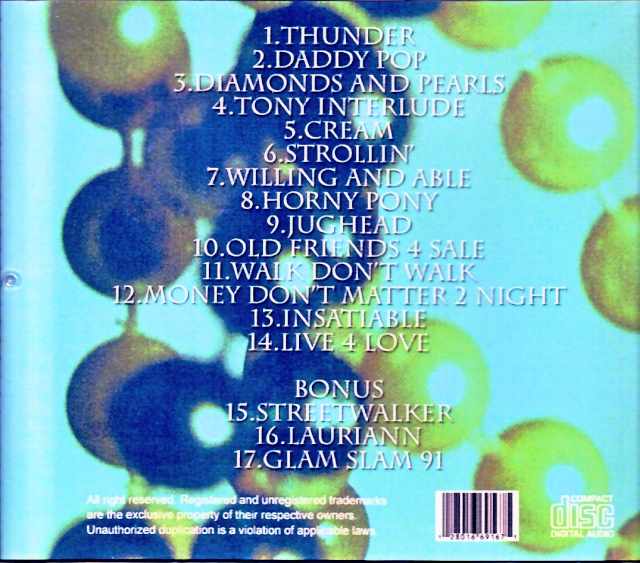 Prince/Diamonds and Pearls 1991 Configuration Vol.3