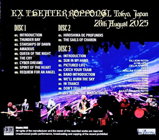 Uli Jon Roth Uli Jon Roth/Tokyo,Japan 08.28.2025 Complete