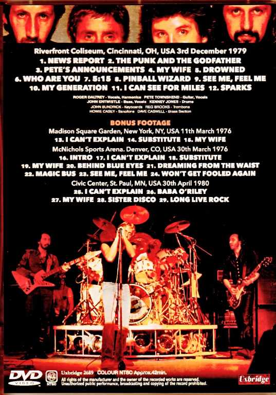 The Who/OH,USA 1979 Super 8mm Edition & more