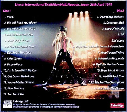 Queen/Aichi,Japan 1979 Complete New Source Edition