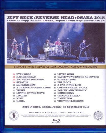 Jeff Beck/Osaka,Japan 2015 Blu-Ray Version