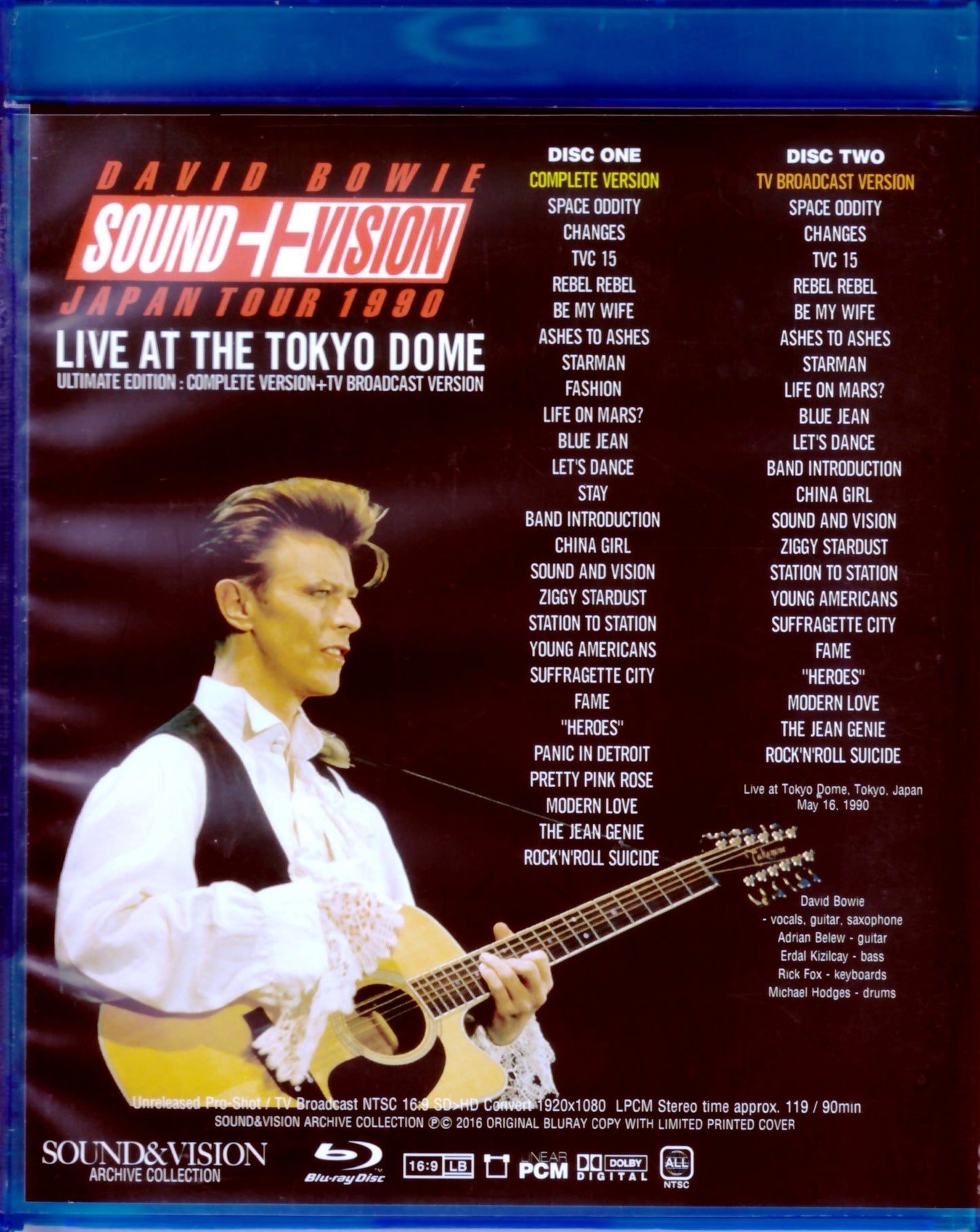 David Bowie/Tokyo,Japan 1990 Complete+TV Blu-Ray Version