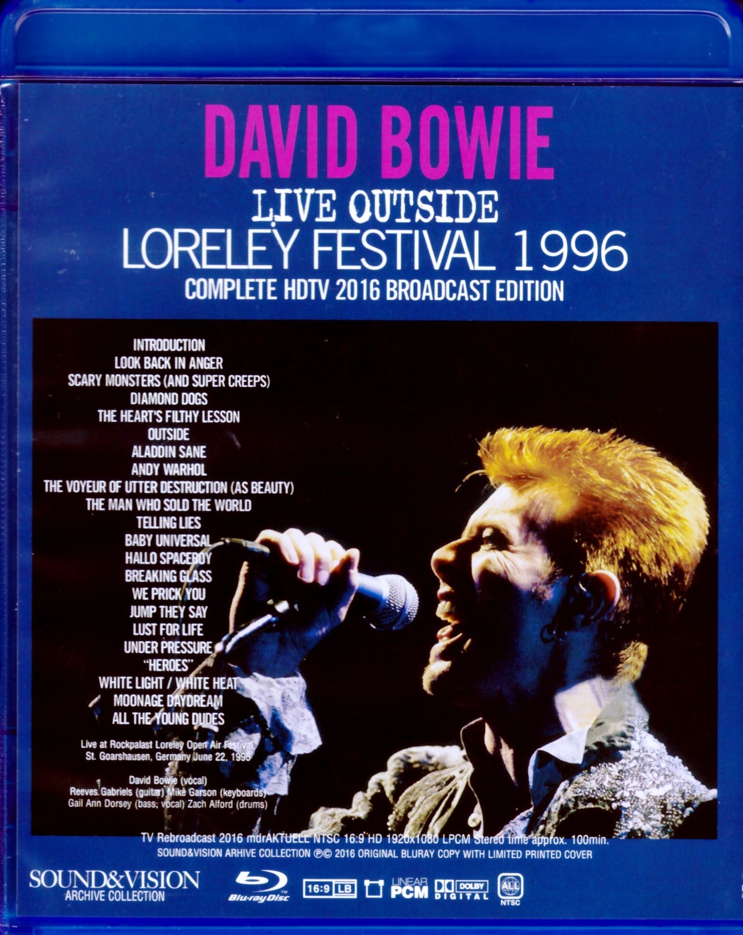 David Bowie/Germany 1996 Complete Blu-Ray Version