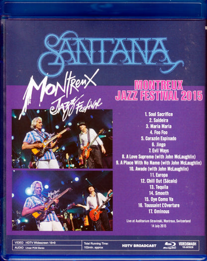 Santana, John McLaughlin/Switerland 2015 Blu-Ray Version