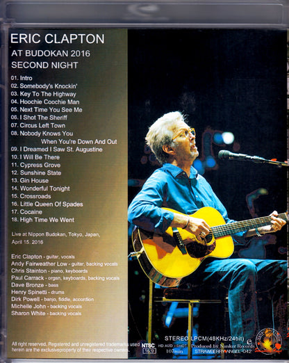 Eric Clapton/Tokyo,Japan 4.15.2016 Blu-Ray Version