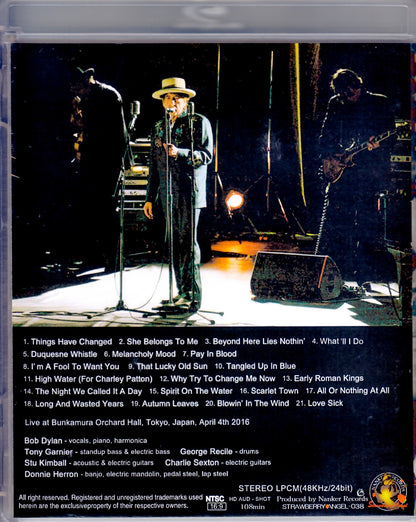 Bob Dylan/Tokyo,Japan 4.4.2016 Blu-Ray version