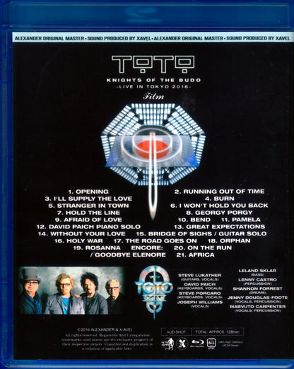 Toto/Tokyo,Japan 2016 Blu-Ray Version