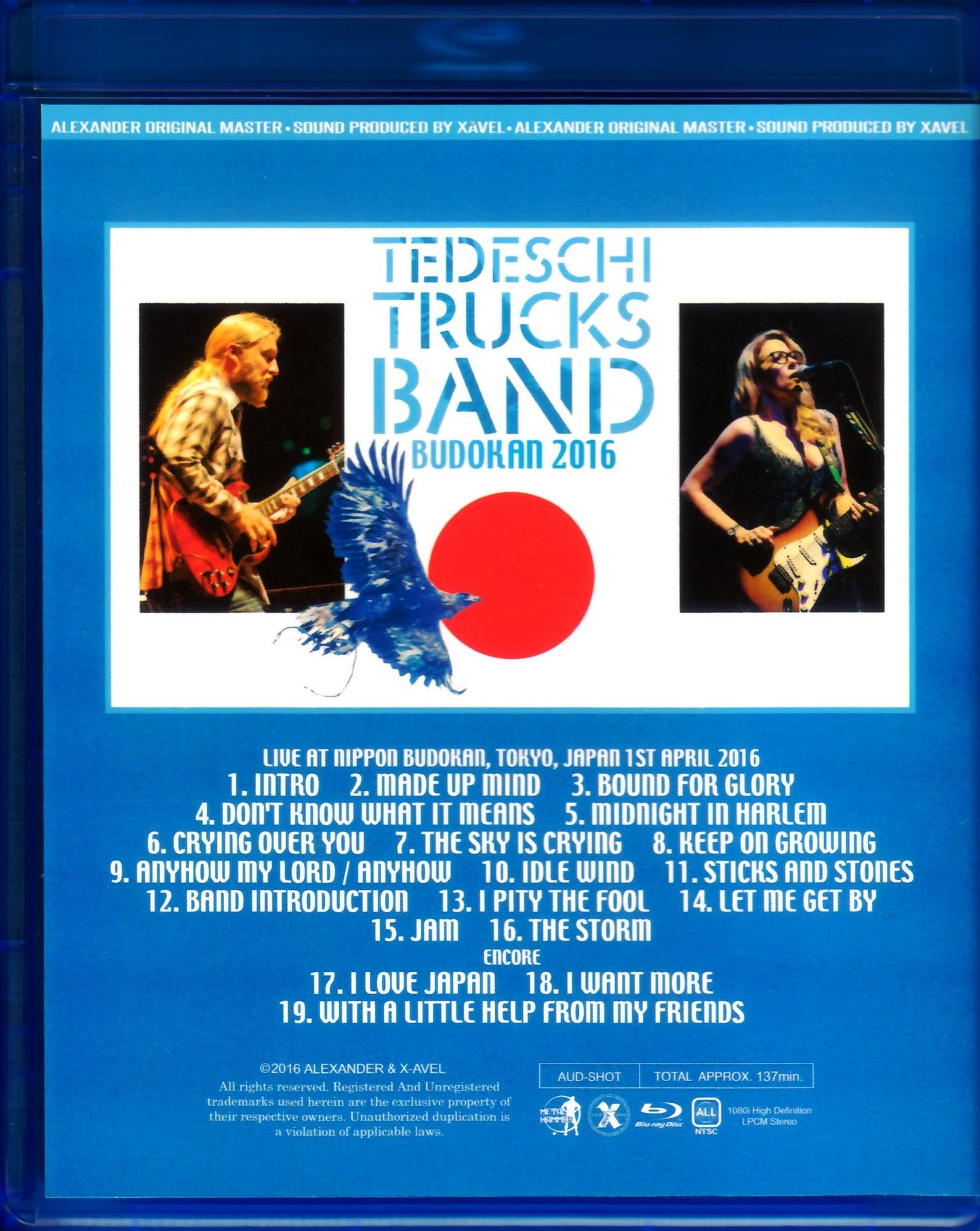 Tedeschi Trucks Band/Tokyo,Japan 2016 Blu-Ray Version